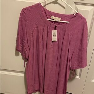 LOFT Women's Blouse in Vibrant Pink